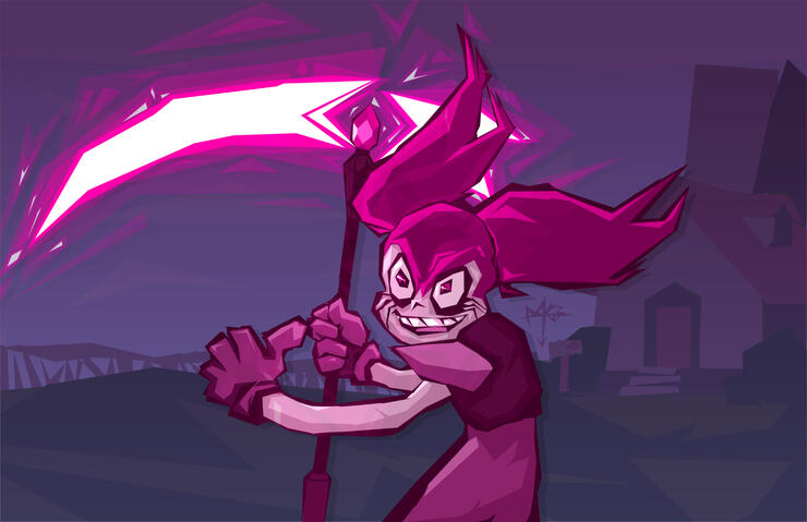 "Sharp style" Spinel from Steven Universe