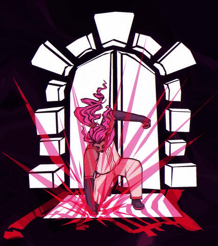 Sharp style "Luis Punches A Hole In The Ground"