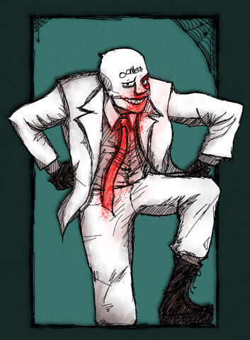 "Lined style" Gerard Way as MetaMan